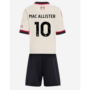 Liverpool Alexis Mac Allister #10 Bortaställ Barn 2025-26 Kortärmad (+ Korta byxor)